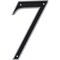Hillman HILLMAN 6 in. Reflective Black Plastic Nail-On Number 7 1 pc, PK3 844817 - alternate 1
